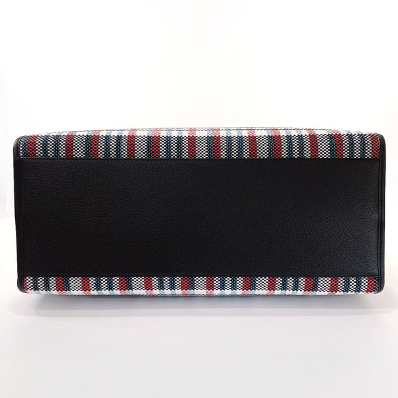 Gucci Large Tote Embroidered Canvas Leather Multicolor - Picture 4 of 13